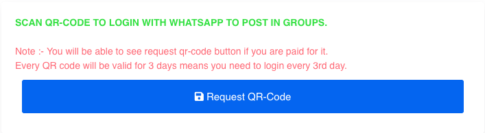Affiliaters whatsapp request